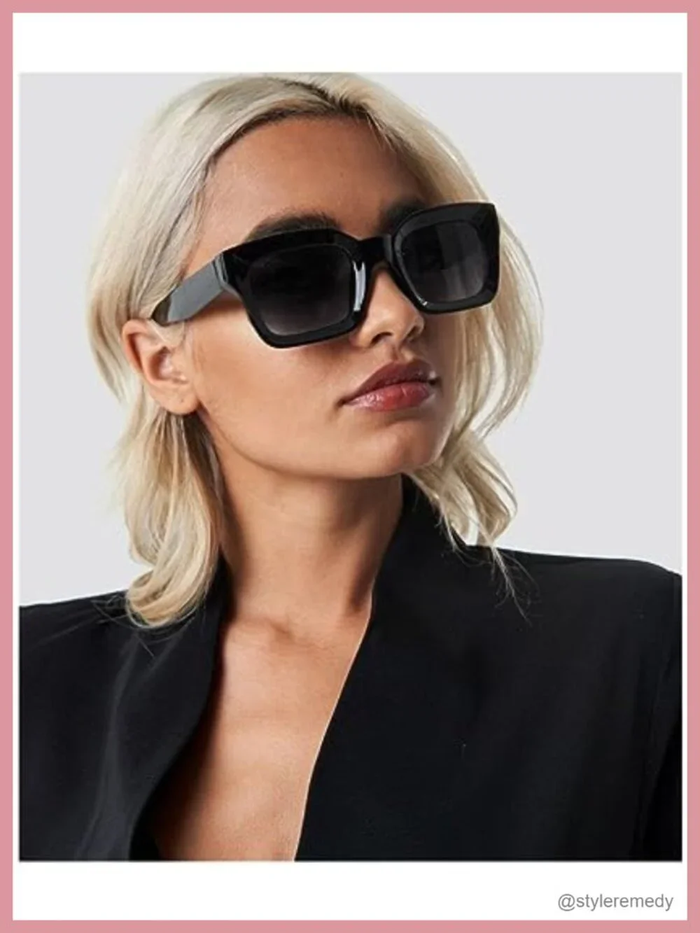 Thick Square Sunglasses UV400 Protection Unisex Sun Glasses